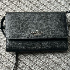 Kate Spade Black Leather Crossbody Bag